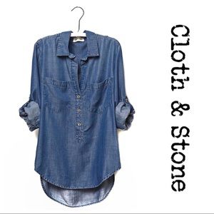 Cloth & Stone Popover Tunic Size XS